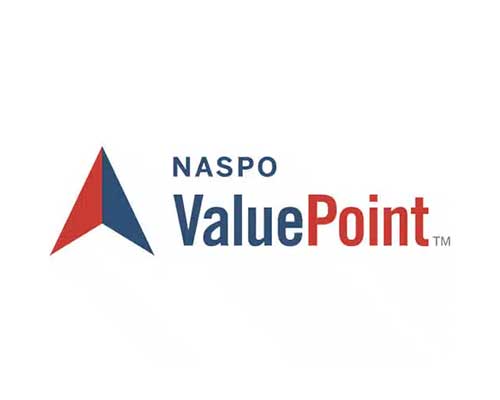The nasp valuepoint logo displayed with technology solutions on a white background.